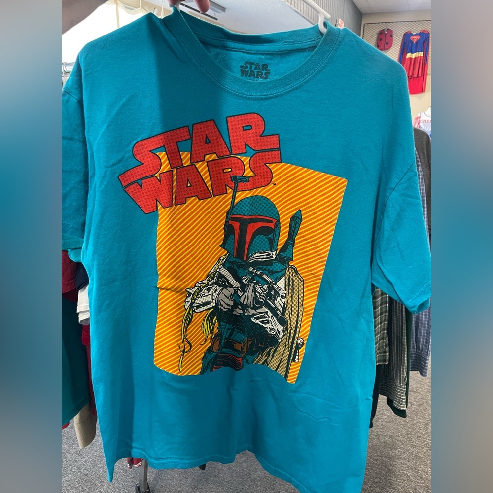 Star Wars Teal Boba Fett Men’s Women’s UNISEX T-Shirt